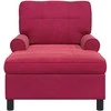 Gultas su pagalve Vyno raudona 91 x 157 x 91 cm Aksomas