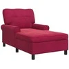 Gultas su pagalve Vyno raudona 91 x 157 x 91 cm Aksomas