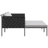 Saulėtas gultas Milteliniu būdu dengtas plienas Antracitas