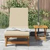 Saulės gultas Ruda 199 x 63 x 85 cm Kietos akacijos mediena