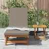 Saulės gultas Ruda 199 x 63 x 85 cm Kietos akacijos mediena
