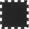 Guminės grindų plytelės, 9vnt., juodos, 30x30cm, 16mm
