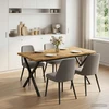 Gyvas kraštas valgomojo stalas 160 x 80 x 75 cm