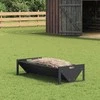 Gyvulių pašarų lova Juoda 108 x 50 x 28 cm 10 kg