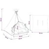 Gyvūnų teepee su pagalve Balta 50 x 50 x 60 cm Poliesteris