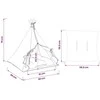 Gyvūnų teepee su pagalve Balta 60 x 60 x 70 cm Poliesteris