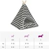 Gyvūnų teepee su pagalve Balta ir pilka 50 x 50 x 60 cm