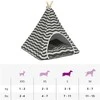 Gyvūnų teepee su pagalve Balta ir pilka 60 x 60 x 70 cm