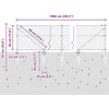 Hexagonal Fence with Post 10 x 0,4 m PVC dengtas plienas Žalia
