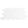 Heksagoninė plytelė 10 pcs Balta 30 x 30 cm Poliuretanas ir PET