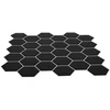 Heksagoninė plytelė 20 pcs Juoda 30 x 30 cm Poliuretanas ir PET