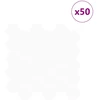 Heksagoninė plytelė 50 pcs Balta 30 x 30 cm Poliuretanas ir PET