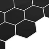 Heksagoninė plytelė 50 pcs Juoda 30 x 30 cm Poliuretanas ir PET