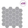 Heksagoninė plytelė 50 pcs Pilka 30 x 30 cm Poliuretanas ir PET