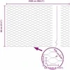 Heksagoninė tvora 0,8 x 25 m Galvanizuotas plienas Sidabrinė