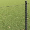 Heksagoninė tvora 0,5 x 100 m PVC Pilka