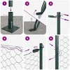 Suvirinta vielos tvora su betono baze 100 x 0,4 m (W x H)