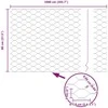 Heksagoninė tvora Žalia 0,8 x 10 m PVC