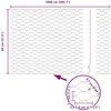 Heksagoninė tvora Žalia 0,8 x 10 m PVC