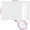 Heksagoninė tvora Žalia 1 x 10 m PVC
