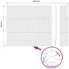 Heksagoninė tvora 1 x 50 m PVC Žalia
