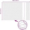Heksagoninė tvora Žalia 1,2 x 10 m PVC