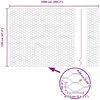Heksagoninė tvora 1,2 x 10 m PVC Žalia