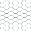 Hexagonal Fence with Post 50 x 1,2 m PVC dengtas plienas Žalia