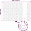 Heksagonalinė tvoros tvirtinimo sistema 50 x 1 m Žalia