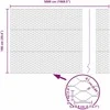 Heksagoninė tvora 1 x 50 m PVC Pilka