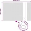 Heksagonalinė tvoros tvirtinimo sistema 10 x 1 m Sidabrinė