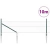Hexagonal Fence with Post 10 x 0,4 m PVC dengtas plienas Žalia