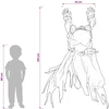 Helovino ropojantis zombis SPOOKA Juoda 41 x 130 x 24 cm