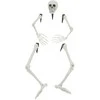 Helovino skeletas su žemės kuolais Balta 45,5 x 13 cm