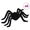 Helovino voro dekoracija 6 pcs Juoda 75 cm