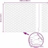 Heksagoninė tvora Sidabro 0,4 x 25 m Galvanizuotas plienas
