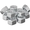 Hex gilių riešutai 12 vnt. Sidabro m8 Metalas