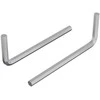Hex rakto 2 vnt. Sidabrinė 22 x 66 mm Plienas