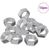 Hex veržlė 12 vnt. Sidabrinė M6 Metalas
