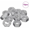 Hex veržlė 12 vnt. Sidabro M6 Metalas