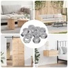 Hex veržlė 12 pcs Sidabro M6 Metalas