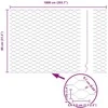 Hexagonal Fence with Post 10 x 0,8 m PVC dengtas plienas Žalia