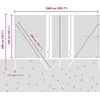 Heksagonalinė tvoros tvirtinimo sistema 10 x 1,5 m Žalia