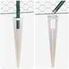 Hexagonal Fence with Post 50 x 1 m PVC dengtas plienas Žalia