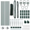 Hexagonal Fence with Post 10 x 0,5 m PVC dengtas plienas Žalia