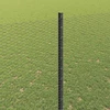 Hexagonal Fence with Post 10 x 1,5 m PVC dengtas plienas Pilka