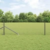 Hexagonal Fence with Post 25 x 0,8 m PVC dengtas plienas Pilka