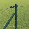 Hexagonal Fence with Post 25 x 1,4 m PVC dengtas plienas Žalia