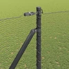 Hexagonal Fence with Post 25 x 1,6 m PVC dengtas plienas Pilka