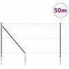 Hexagonal Fence with Post 50 x 1 m PVC dengtas plienas Pilka